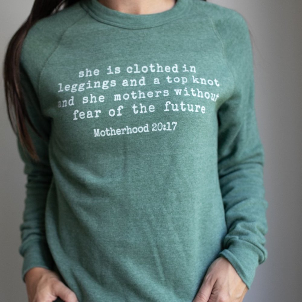 Graphic crew neck sweater/fleece